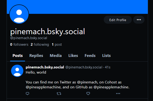 PineMach's tweet photo. I have a profile on the butterfly-shaped Twitter now, also as @pinemach https://t.co/NMel9915yY