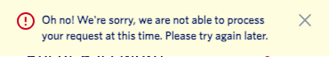 krae_nn's tweet photo. @Delta ok thank you! i've been getting this message - any ideas on how i can troubleshoot or what this means (e.g. wrong user / pw)? https://t.co/Dh86dWfuw4