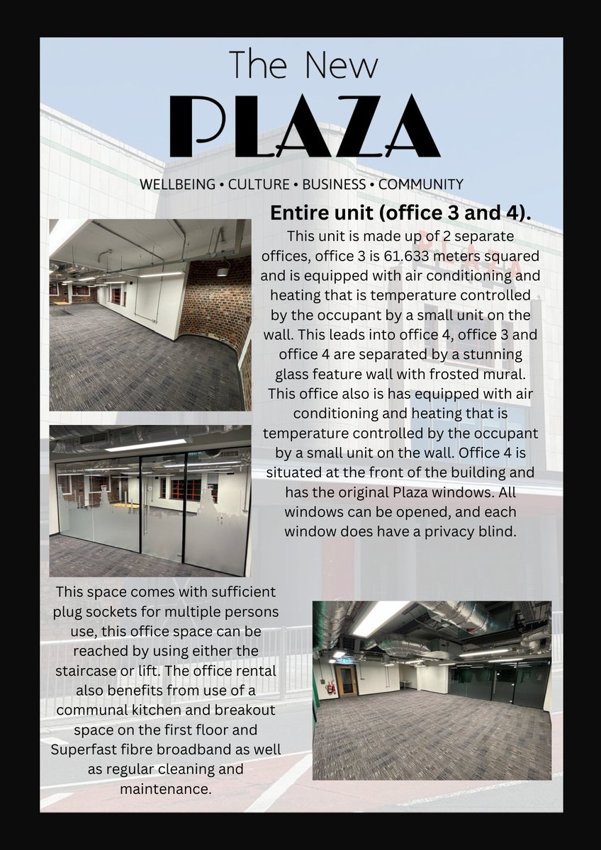 Looking for a new work space? 📷
Look no further, these beautiful, light and airy offices are ready for some new tenants. 📷
Contact us for more info on 01639 373464