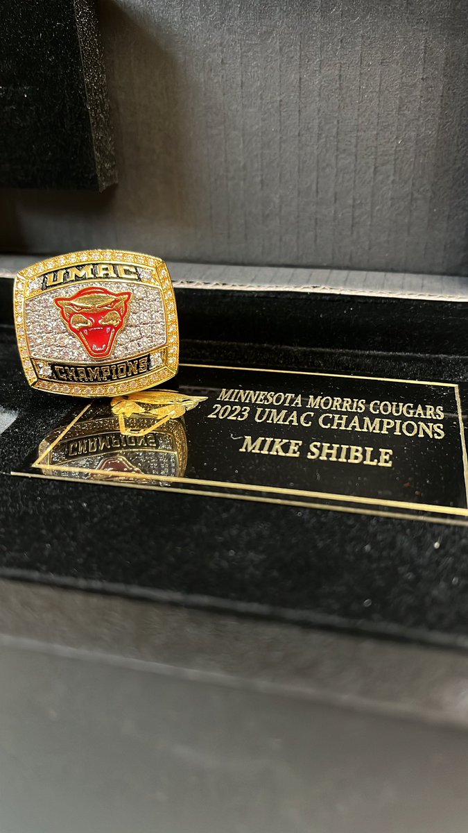 Can’t beat the feeling of putting on that first ring. All credit to the fine young men of <a href="/UMMFootball/">Minnesota Morris Football</a> who worked so hard to become champions!