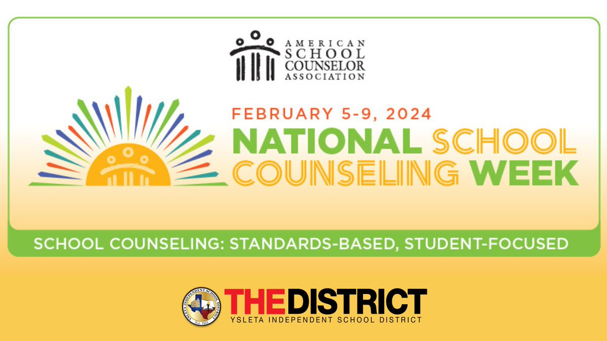 Happy National School Counseling Week to our awesome counselor, Mrs. White! Your dedication and support make a huge difference in so many lives. Thank you for all you do! ❤️💙 #THEDISTRICT @YsletaISD @slahrman