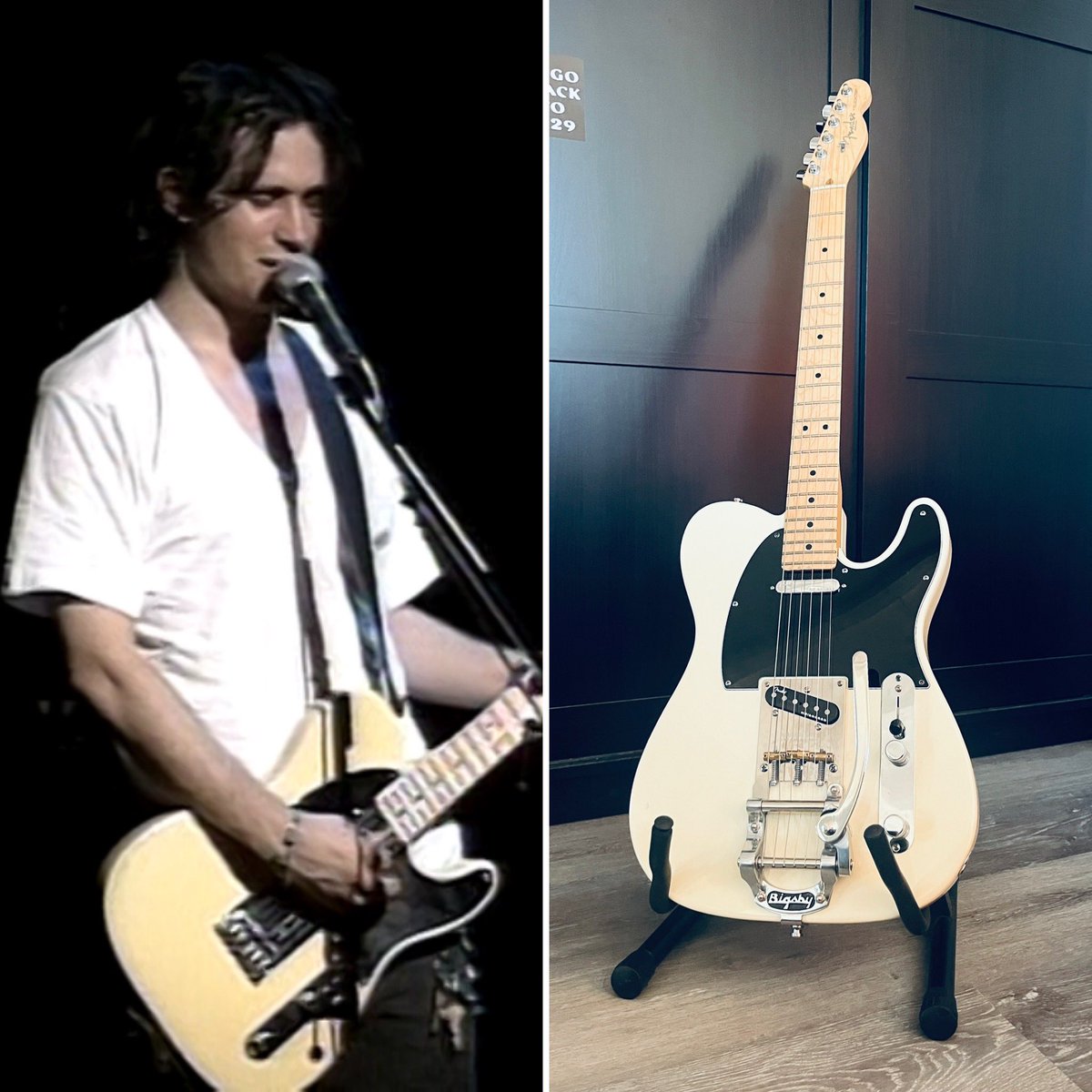 It’s not exactly the same, but I’ve always wanted to have a Telecaster like Jeff Buckley’s. I think it’s pretty darn close. #jeffbuckley #fender #telecaster #guitar #musician #songwriter #composer