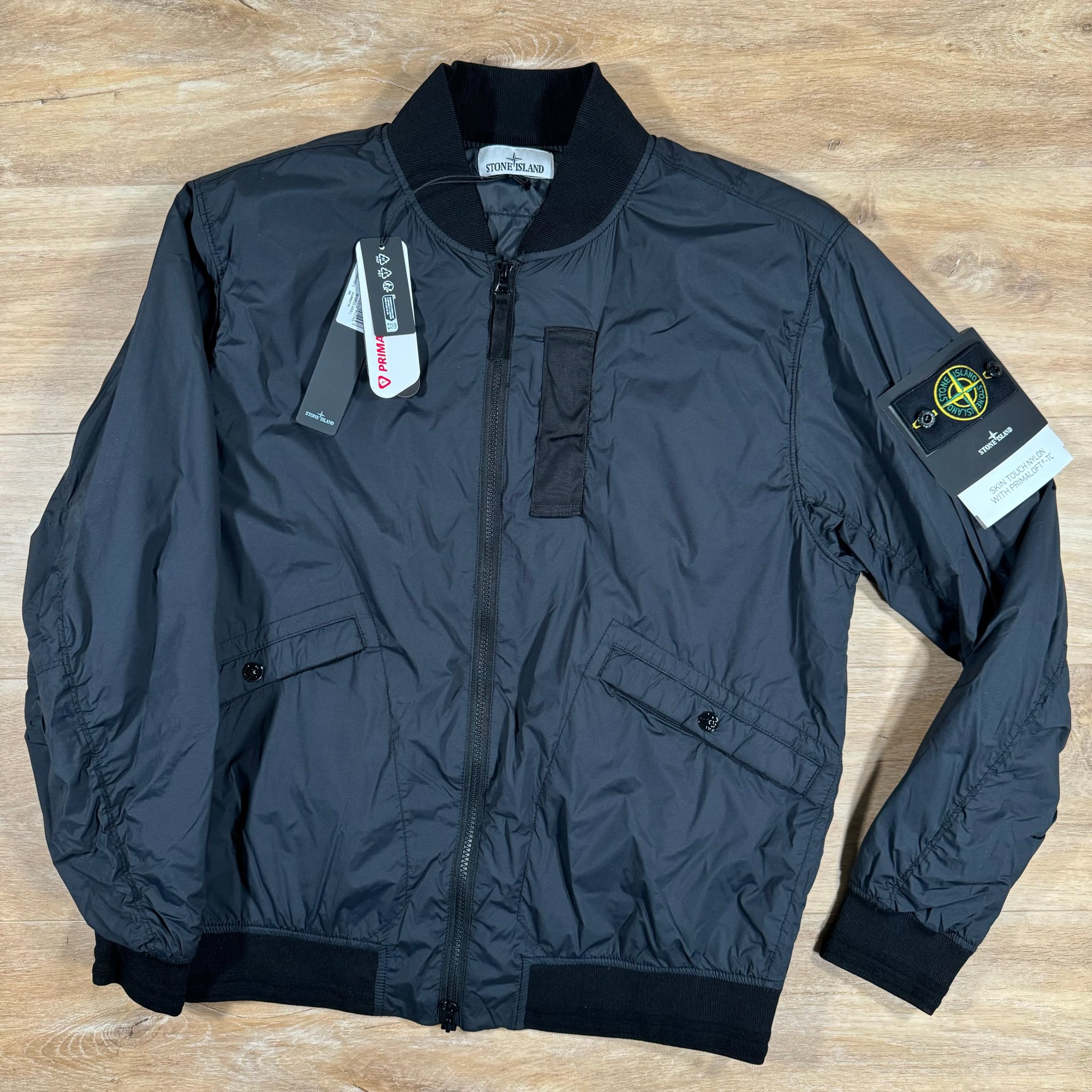 Stone island skin touch bomber jacket deals
