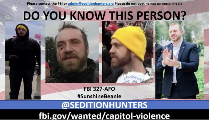 SeditionHunters's tweet photo. Please share across all platforms. #DoyouKnow this person?? #SunshineBeanie Please contact the FBI with 327-AFO https://t.co/CacVxYJIL1 or contact us at admin@seditionhunters.org Please do not post names on social media #DCRiot #CapitolRiots #Justice4J6 #J6 https://t.co/6LWI14ZzV2