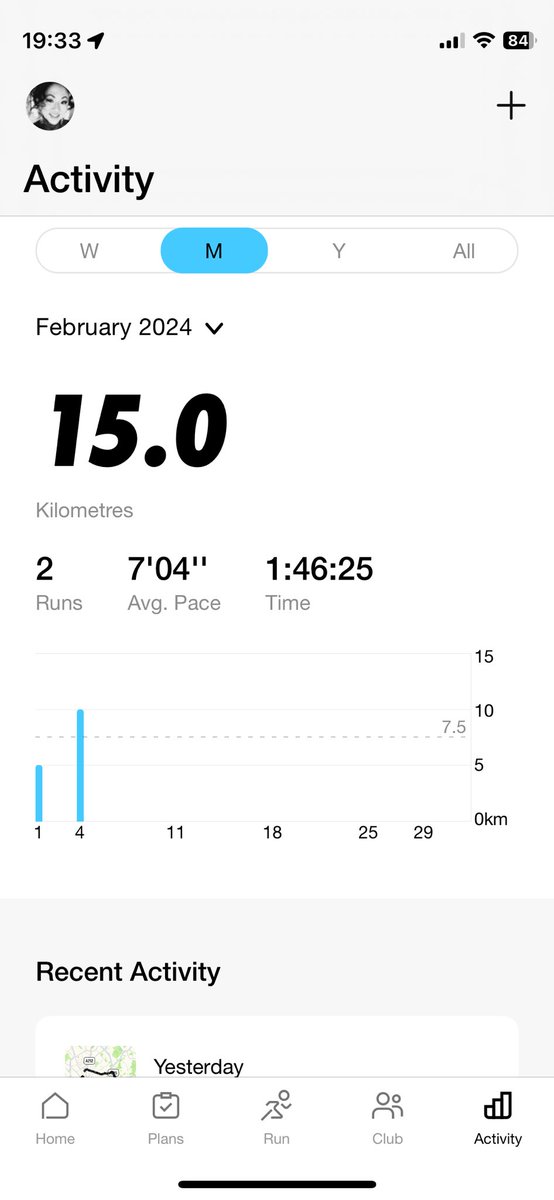 rapiercmedia's tweet photo. @Nike  how do I report errors in the Nike Run Club app? I ran 15km in Feb so far and it shows 24.4km in the 100K challenge, been happening since Jan https://t.co/7UPVRKAC1Z https://t.co/2s5ncZrBof