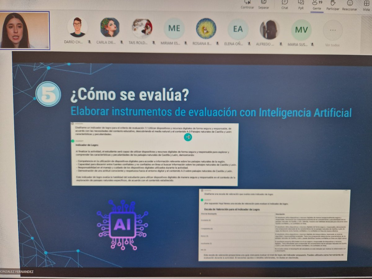 👩🏻‍💻 Segunda sesión del seminario 'Evaluación en el nuevo marco de referencia curricular' en  <a href="/IMCvillarcayo/">IES MERINDADES DE CASTILLA</a> con <a href="/KleinBarbaraa/">Bárbara González Fernández</a>.

✅ Actividades y temporalizacion. 
DUA.
✅ ¿Cómo evaluar? Cuadernos digitales: ADDITIO, IDOCEO...

#formaciónCyL