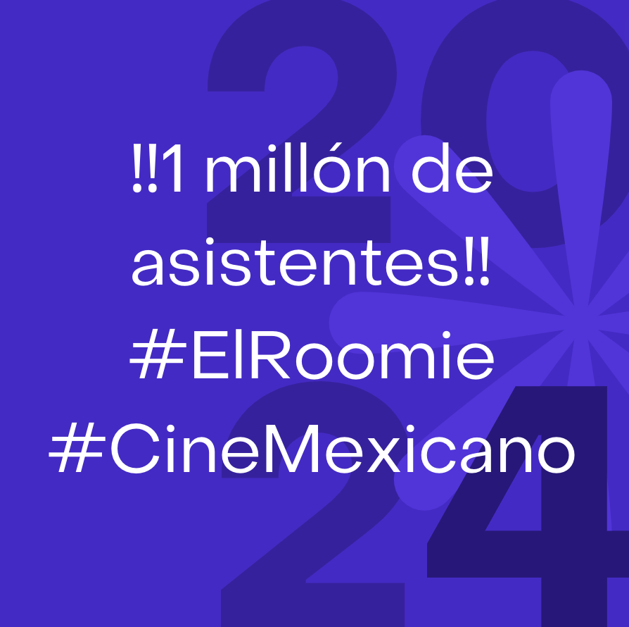 🎟️ Con 2.5 semanas en cines #elrommie distribuida por @Videocine superó su primer millón de asistentes al llegar a 1,044,025 espectadores. 🔝 Que siga el éxito de los guionistas, directores, fotógrafos, actores, crews mexicanos 👊🏼 @joseedu92 @FionaPalomo @letyca79 @varedg
