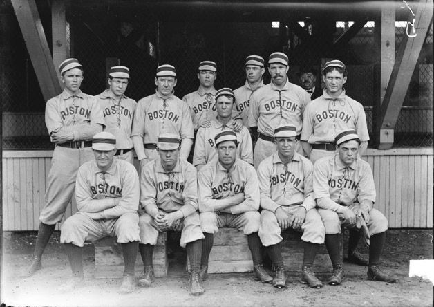 StatementGames's tweet photo. Opening Day #MLB is right around the corner! Did you know that on this day back in 1903 the first international game took place. It was an exhibition game held in Havana, Cuba between the Boston Americans &amp; NY Giants.  

#Baseball #MLBFunFacts 

Picture below of 1903 Americans https://t.co/ML3PAsXN61