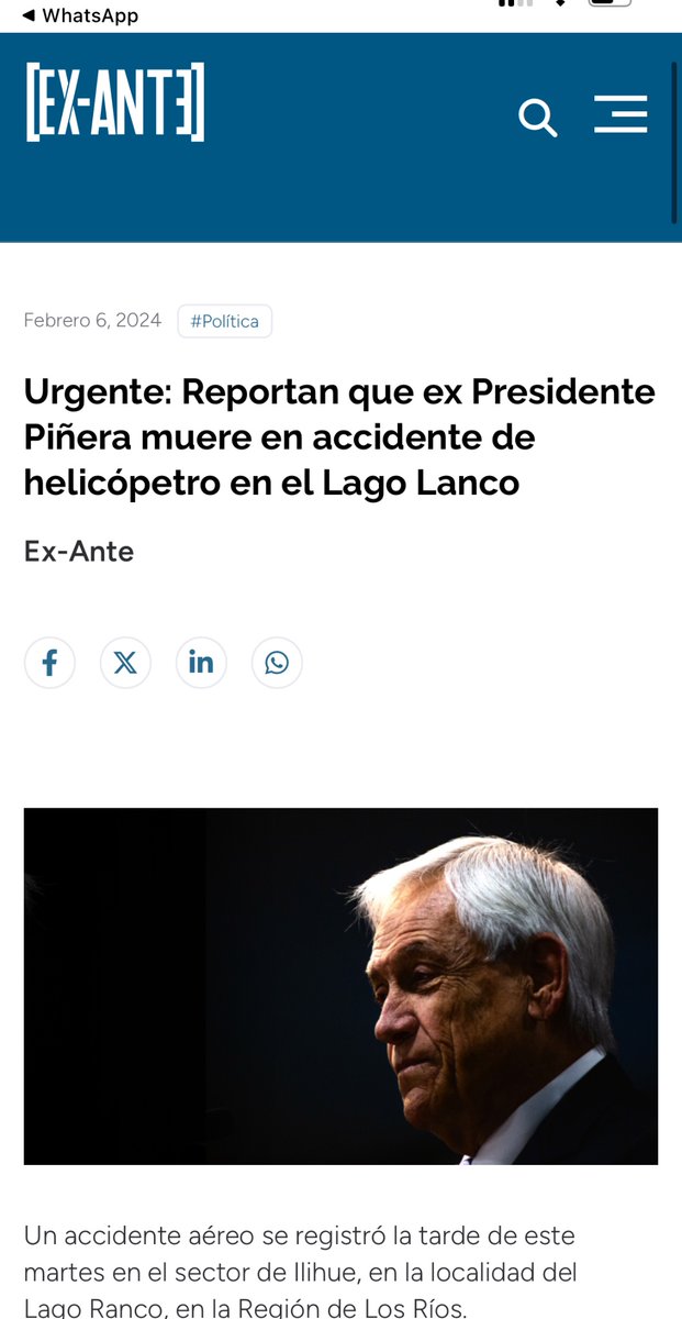 AXELKAISER's tweet image. Tuve grandes diferencias políticas con el presidente Piñera, muchas se las manifesté también personalmente. Más allá de , siempre fue atento y amable,  tuvo grandes aciertos también.  Esta es un tragedia terrible y solo queda darle el pésame a su familia por esta terrible pérdida…