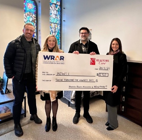 IndwellCA's tweet photo. We are absolutely thrilled to receive $12,562.25 from @wr_realtors through @ONREALTORSCare for our work in the Waterloo Region! 

Read more here: https://t.co/042TojFDRX

#HopeAndHomes #supportivehousing #waterlooregion https://t.co/8FRQOLztz6