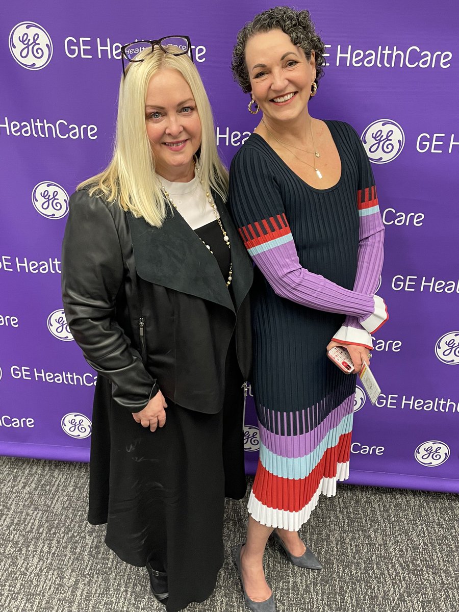 ellynjane's tweet photo. An amazing day. Thank you @GEHealthCare for giving me such an amazing platform and for shining the spotlight (literally) on conversational care and AskEllyn https://t.co/FiVBZ81bdO