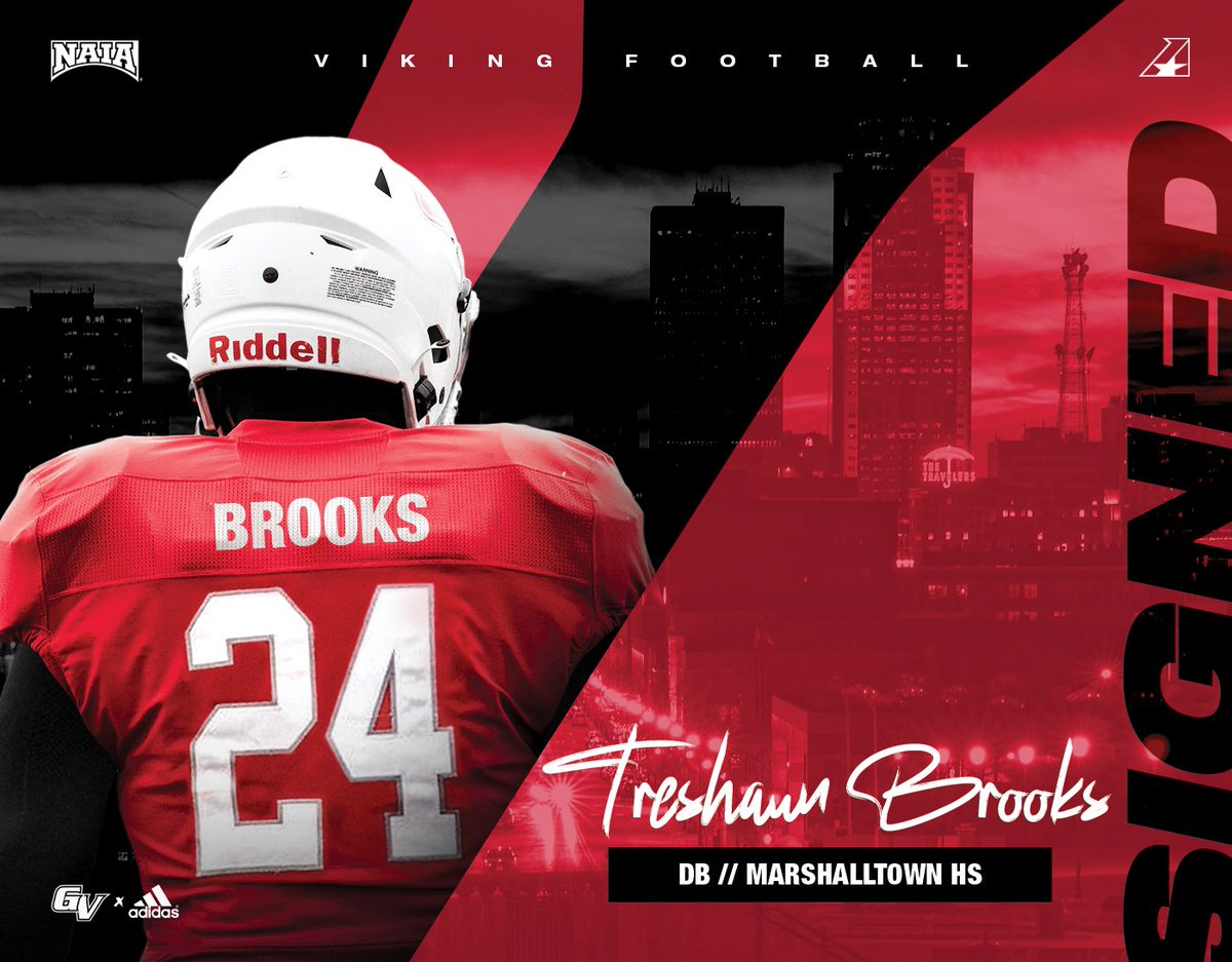 SIGNED ‼️

Welcome <a href="/Treshaun_Brooks/">tre brooks</a> to the Viking Football Family! 

Highlights: hudl.com/video/3/167349…

#3D