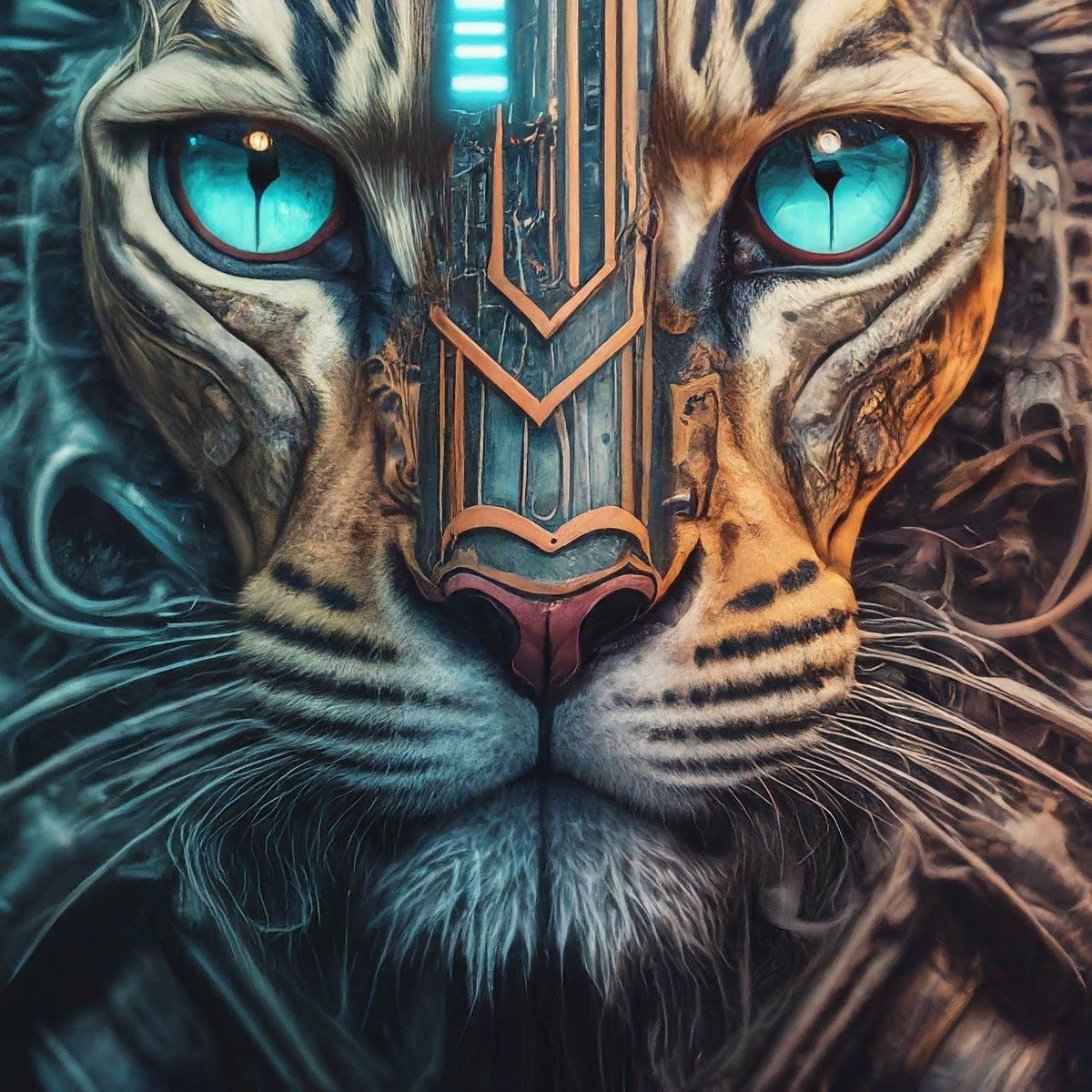 AbuAlmashai's tweet photo. #ai #futuredge #nfts #NFTCollection #NFTdrop  #digitalart  #Mashai #cwprotect 
#nftmatrix
#NFTshill
Wild digital cat 

Unique 
#superintelligence 
تم توليده بالذكاء الاصطناعي https://t.co/LwS5PjAk30