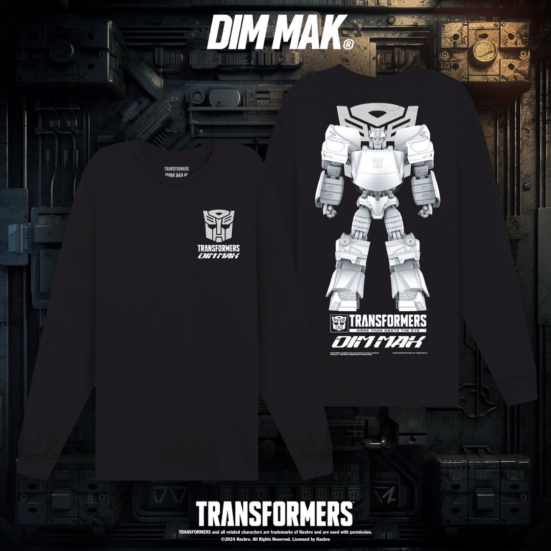 Dim Mak x Transformers Available on our site and app •Transformers hoodie •Optimus Prime hoodie •Optimus Prime LS T-shirt •Bumblebee LS T-shirt