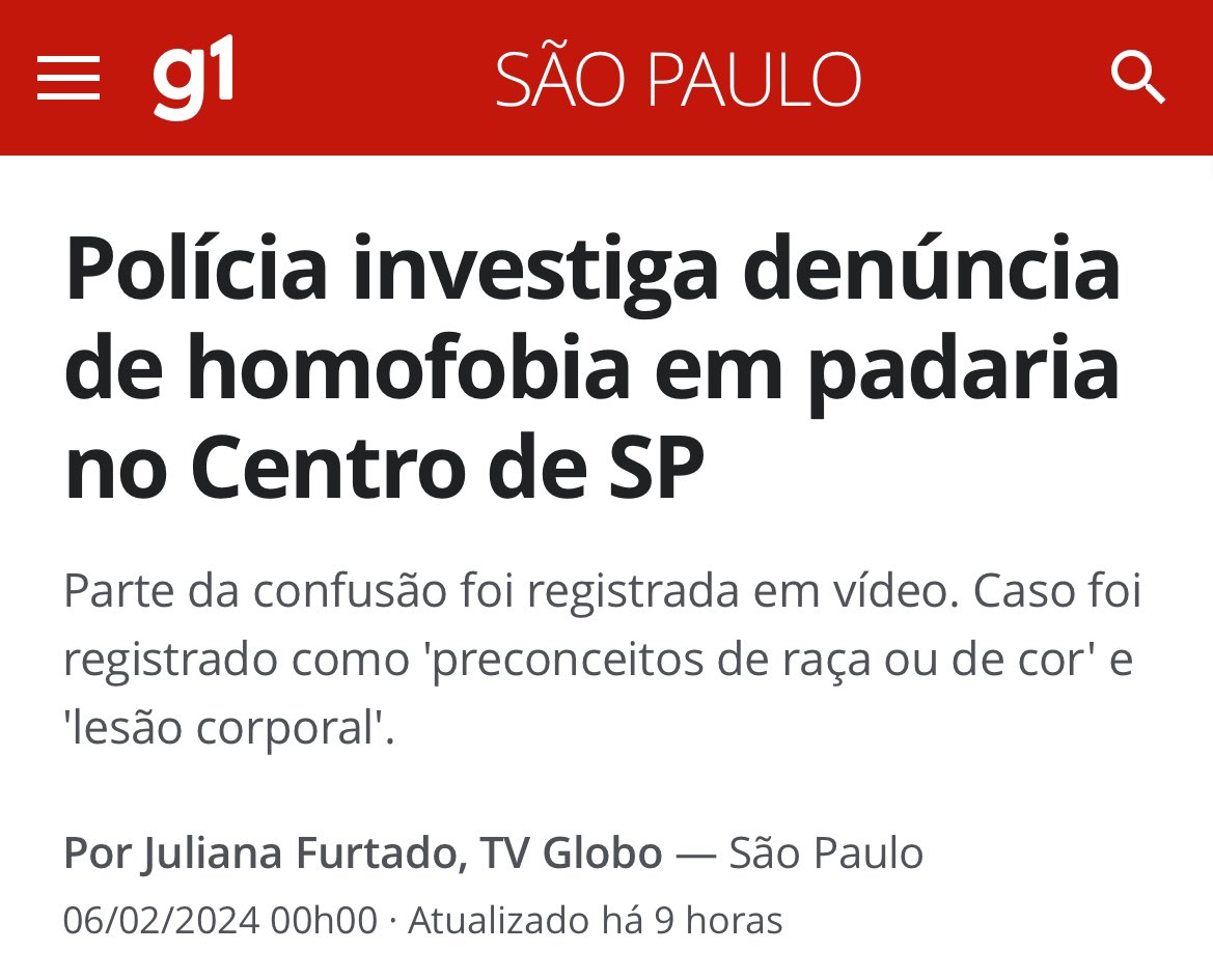 🚨RELATO DE HOMOFOBIA EM SP

Sábado, 3/2, às 4h, eu e meu namorado paramos na padaria Iracema, em Santa Cecilia, pra comer algo e ir pra casa, mas acabamos num filme de terror. Uma mulher nos atacou física e verbalmente e vou postar TODOS os vídeos na thread abaixo.
