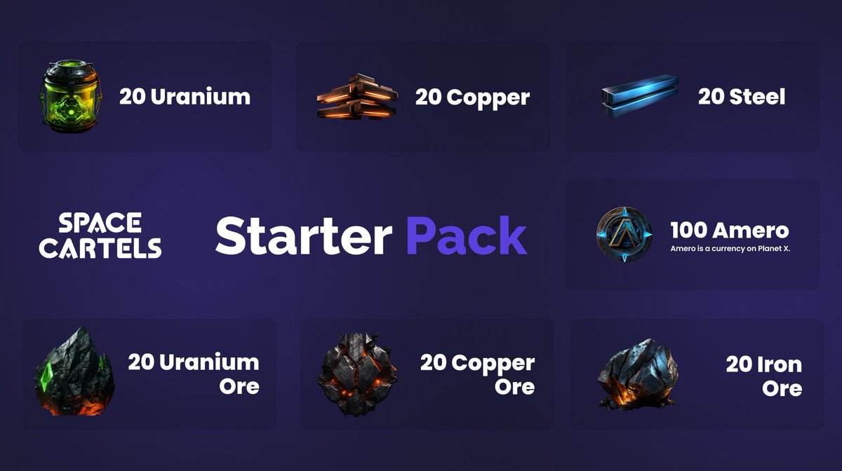 SpaceCartels's tweet photo. 🚀You can now register for Season 1 of @SpaceCartels!

Join for as low as $1 (#USDC) without any additional investments!

EVERY wallet that plays at least one season until the end of March will qualify for an SPC #airdrop!

The more seasons you play, the bigger the #airdrop you'll receive!

➡️Register here: https://t.co/M8tIxvgmXW

We're also starting our # Daily Threads to explain what Space Cartels is and what your tasks in the game will be.

Follow, Like, Repost and Comment on each of the 4 Threads to win 50 DMT in-game, equivalent to 50 USDC, withdrawable anytime.

🎁Drawing results: Sunday at 15:00 UTC.

Let’s start!

—- #1 - DAILY THREAD —-

Space Cartels is a turn-based game where you become the Boss of a Cartel on Planet X in the year 2266.

Each turn lasts 8 hours, giving every player exactly that much time to make their moves in the game.

Completing a turn takes about 15 minutes, making it an ideal game for busy individuals who can't dedicate hours to a game. In Space Cartels, you play in your Free Time - essentially, when you would normally be scrolling through social media.

To start playing, players must join a Season. Each Season lasts a maximum of 21 turns, and entry tickets can be purchased from $1 - making it accessible for players with any budget. There are no additional investment requirements.

An unlimited number of players can join each Season, creating a Prize Pool. Every player receives the exact same Starter Pack (initial resources).

The goal is to invest resources from the Starter Pack in a way that maximizes the Net Worth of your cartel by the end of the Season (after 21 turns).

The higher your Net Worth, the higher your rank among players, determining your share of the total Prize Pool.

The game is purely skill-based, similar to Chess, making it impossible to gain an advantage by investing more real money to boost performance.

If a player decides to play in a Season with more than the minimum $1, they still receive the same Starter Pack and are subject to the same rules. However, by playing with a higher amount, a player participates in multiple pools at the same time.

For example, by playing with $3, you participate in the pool for players who play with $1, $2, and $3. This means that playing with a higher amount multiplies your potential winnings, but does not make you stronger in the game itself!

—- #1 - END —-

In the next thread, you will learn what you will do in the game to develop your Mafia Empire on Planet X!

➡️ Register for the first Season here: https://t.co/M8tIxvgmXW

If you can't wait to see what's in store for you in the game, you can check out our White Paper right now!

🏴󠁧󠁢󠁥󠁮󠁧󠁿 WP: https://t.co/DRb7K6onXd

🇵🇱 WP: https://t.co/TteaYltPPs

This adventure is just beginning!

#NFT #Polygon #MATIC #Arbitrum #TON #web3 #Web3Games
