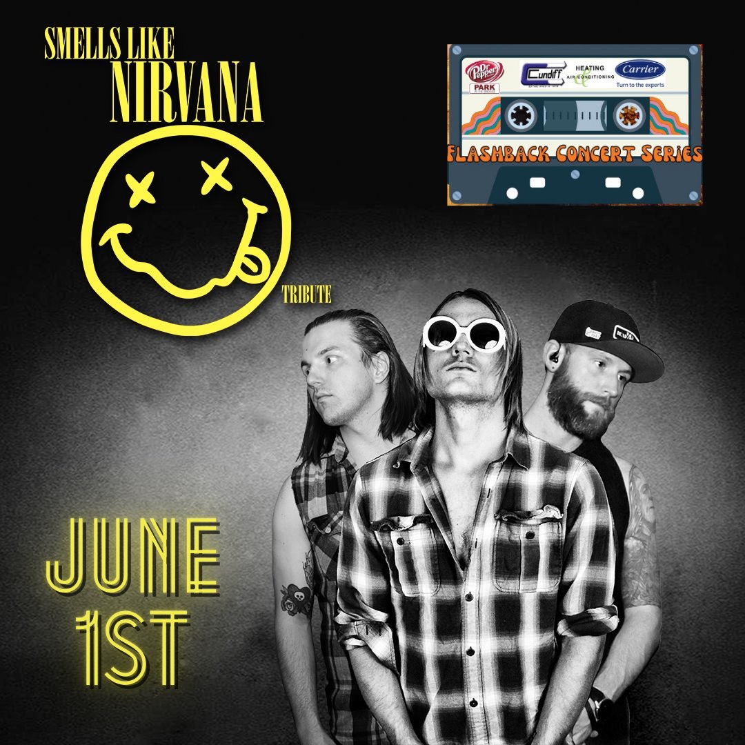 We are excited to be hosting <a href="/SLNIRVANA/">SMELLS LIKE NIRVANA</a>, Saturday, June 1st, at <a href="/DrPepperPark/">Dr Pepper Park</a> as part of the <a href="/CundiffHVAC/">Cundiff Heating</a> Flashback Concert Series!
Tickets don't go on sale until Friday, but you can get your starting tomorrow at 10am with code: SPIRIT.
etix.com/ticket/p/61300…