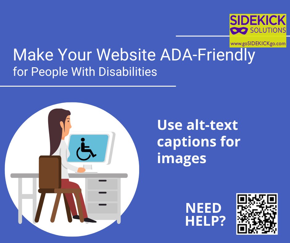 By improving accessibility, you’re improving the experience for everyone who visits your website. #accessiblewebsites #ADAcompliantwebsites