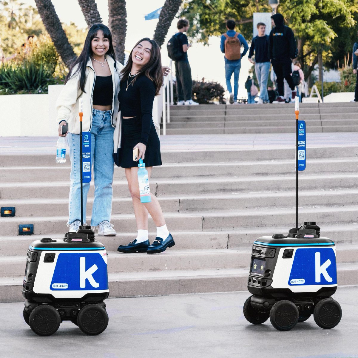 opportunitymia's tweet photo. “Kiwibots are optimized for cuteness," explained @gokiwibot co-founder David Rodriguez. 🥹
As of late, the little #semiautonomous robots are going above and beyond, helping @MiamiDadeCounty and other governments optimize #urbanplanning.
Learn more: https://t.co/QrXI3L6UNr https://t.co/Wj1SuEFOFn