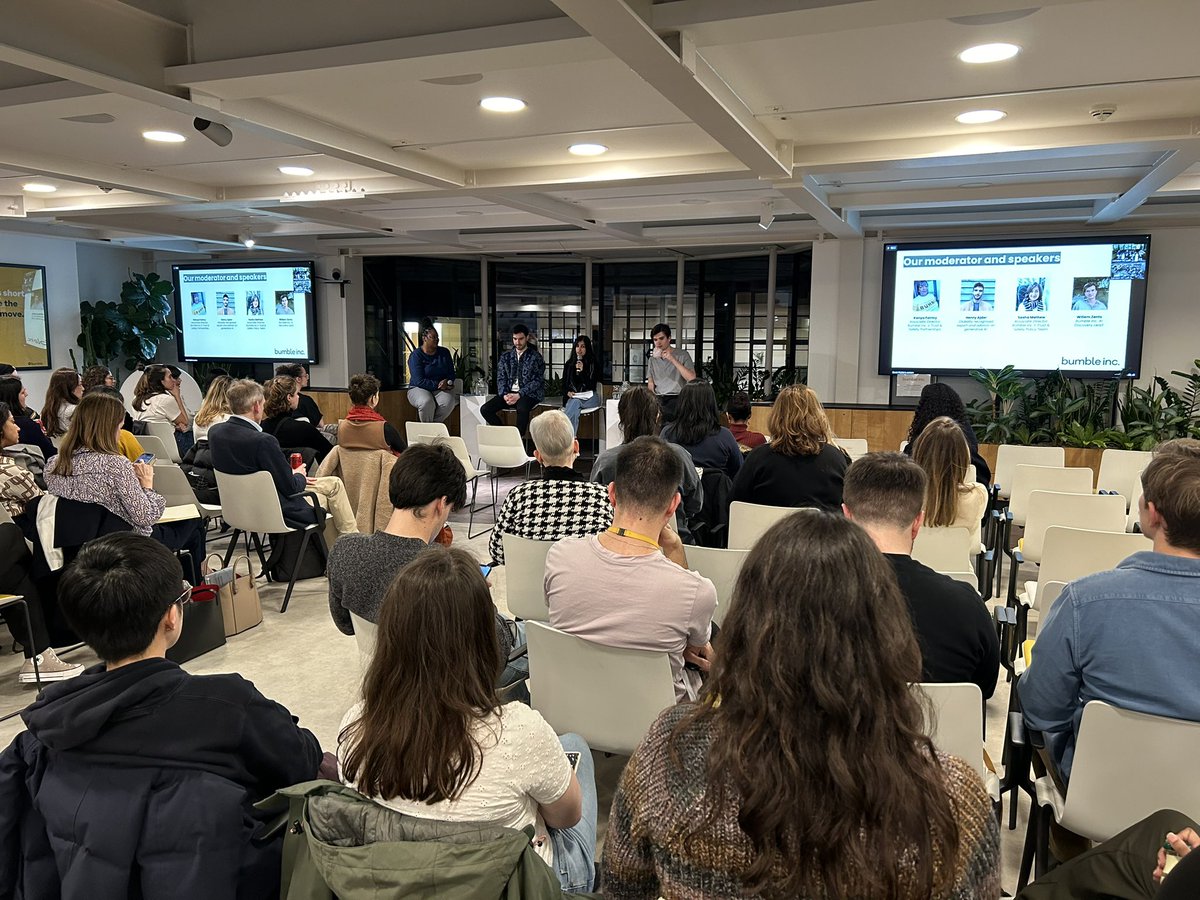 Deception Detector launch event today at Bumble Inc. London HQ 👏
#SaferIntenetDay