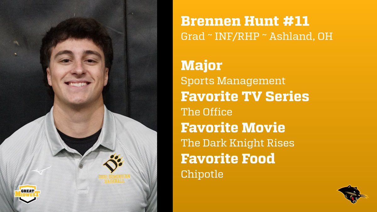 ODUBaseball_'s tweet photo. Today we are Brennen Hunt days away from 1st Pitch #11DaysAway https://t.co/qYIncHzLk0