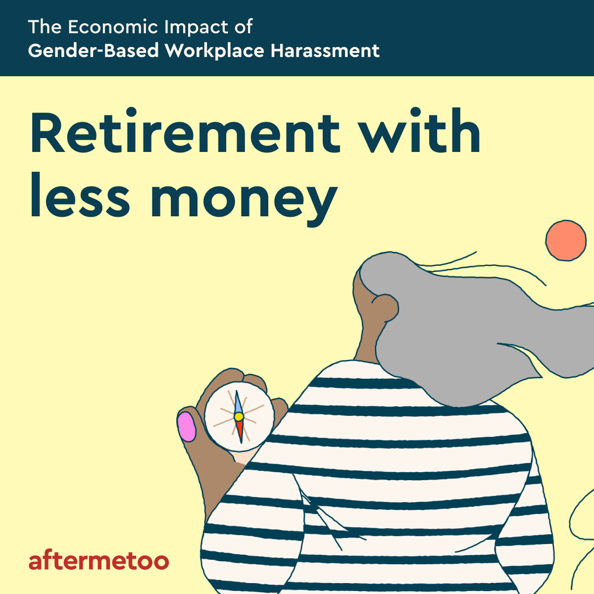 Retirement Inequality 📉 Women have less money at retirement due to harassment-related job loss and wage gaps. Time for change and equality. #AfterMeToo #EqualRetirement"
