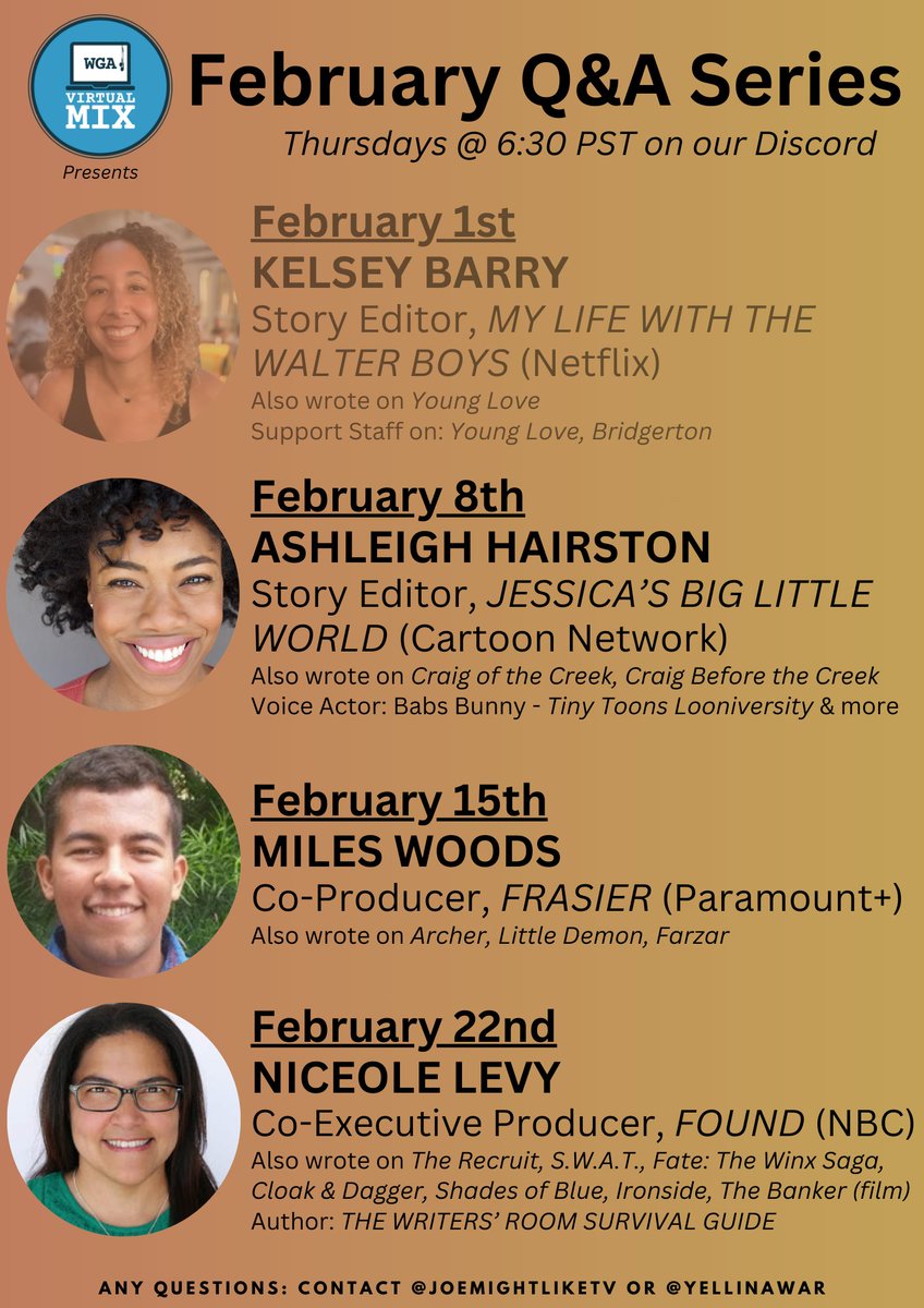 JoeMightLikeTV's tweet image. We continue our Black History Month Q&amp;amp;A Series with @shleighcrystal this Thursday 2/8 @ 6:30 PM PST! Learn about her writing &amp;amp; voice acting journey as we raise up Black writers this month.

DM me for the link (you'll receive it the link day of)