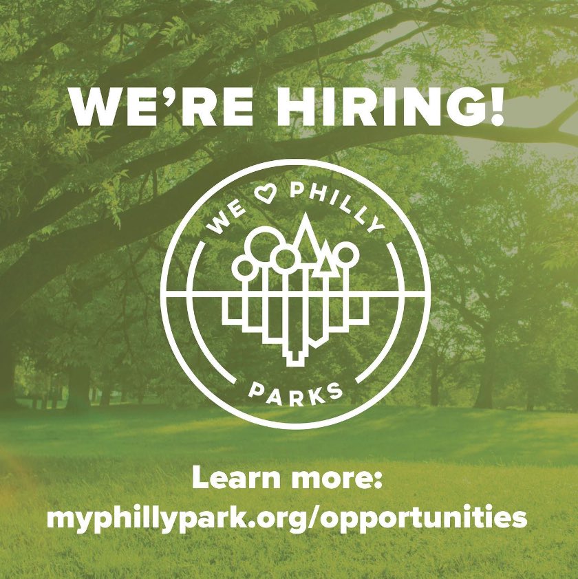 Join our team! We're currently hiring for THREE new positions: Capital Projects Manager Natural Lands Field Coordinator Three seasonal Park Program Leaders Learn more about the positions here: myphillypark.org/who-we-are/opp…