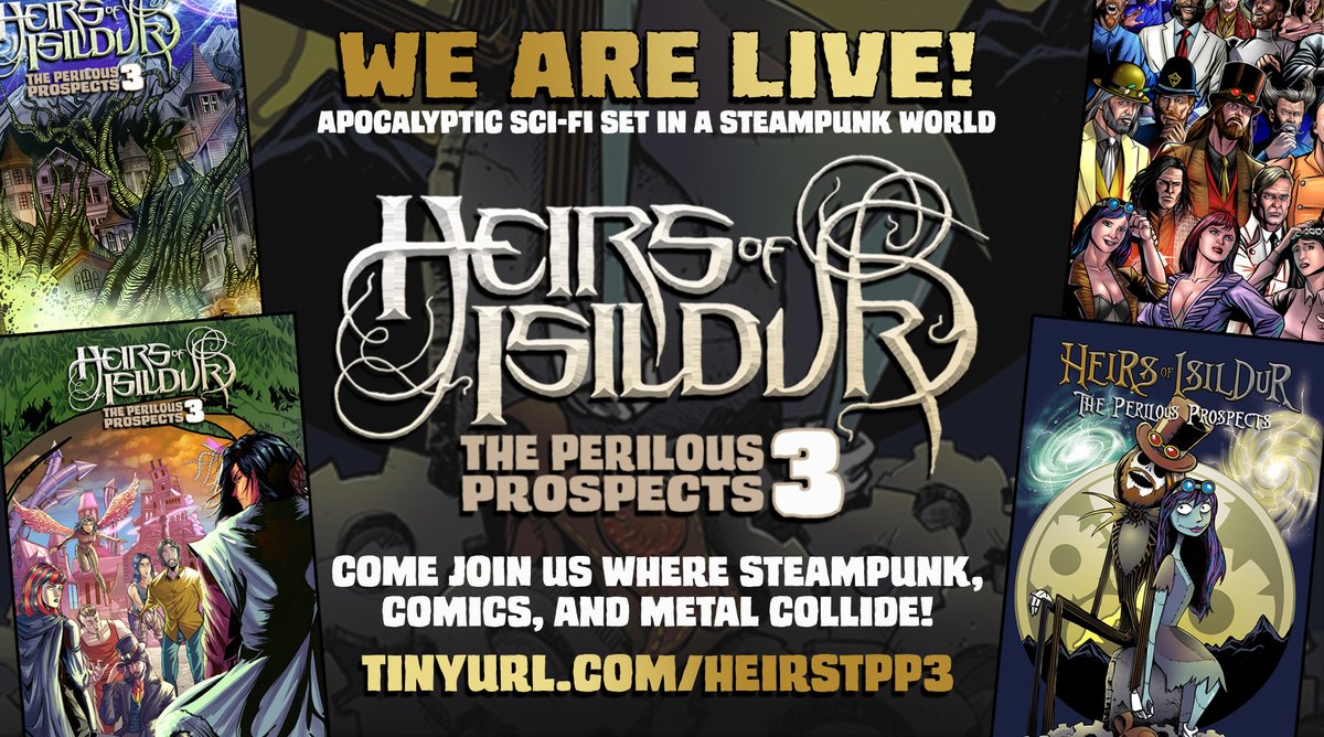 InsymCreations's tweet photo. WE. ARE. LIVE on @KickstarterRead ! Come join us where #Steampunk #Comics and #Metal collide! Back the campaign here:
https://t.co/TNJqk3SmIF
@HeirsOfIsildur @dranguish @SCannonWrites #Crowdfunding #TeamINSYM https://t.co/Z4LPkACqE1
