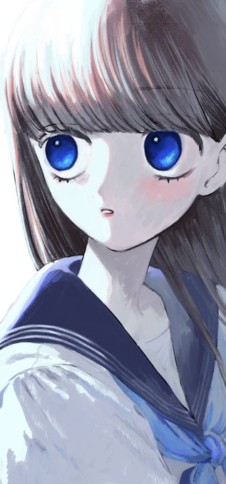 「bangs blue sailor collar」 illustration images(Latest)｜3pages