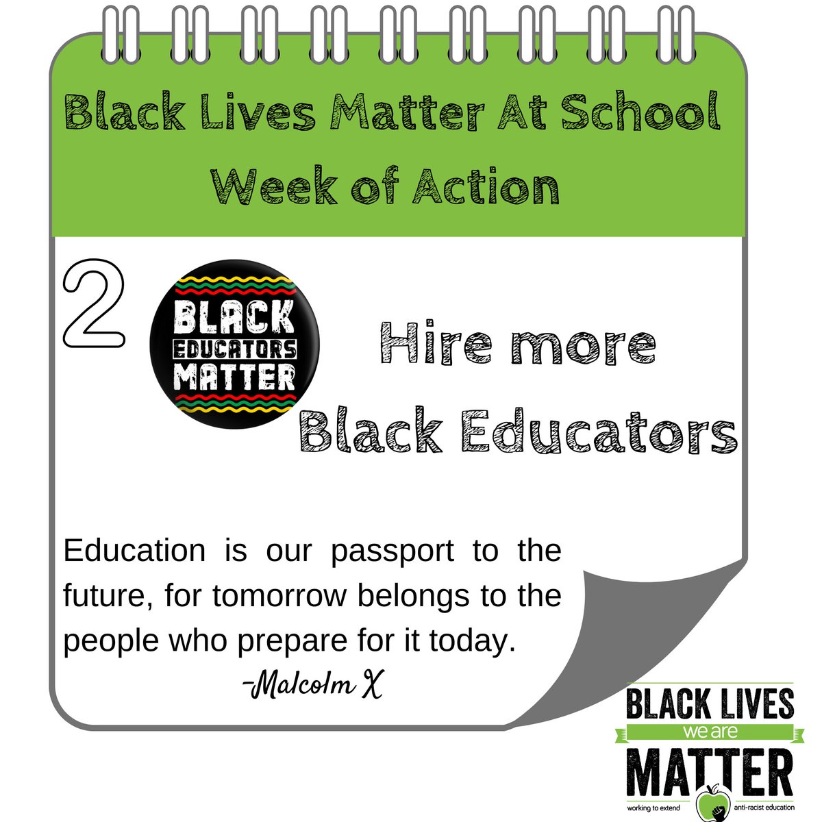 It's Black History Month, and it's Black Lives Matter at School Week of Action! Join us as we spend time highlighting the 4 demands.  #WeNeedBlackTeachers #BlackLivesMatter #weare #antiracisteducators