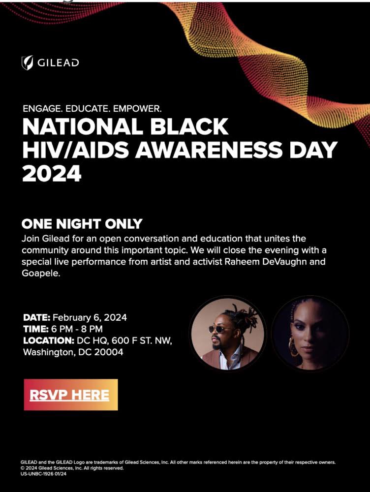I’m in DC with @Raheem_DeVaughn as we gather with community for National HIV/AIDS Awareness Day!