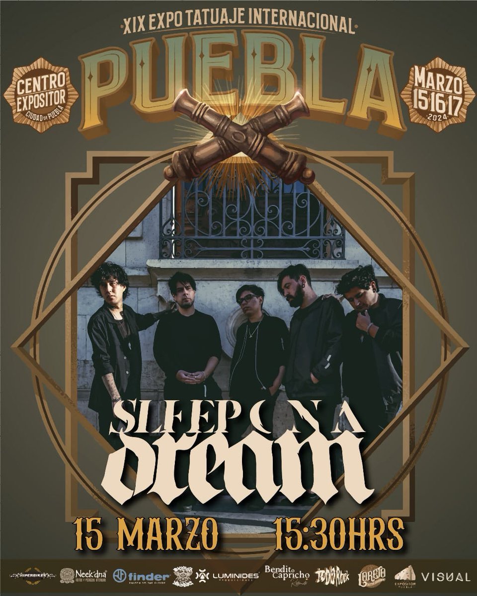 Sleeponadream's tweet photo. Poco más de un mes para nuestra primer presentación en el XIX Expo Tatuaje Internacional Puebla 2024 🖤

15:30 hrs
Entrada: $70

#KeepTheDream 🌇 https://t.co/zZv1bIyxQG