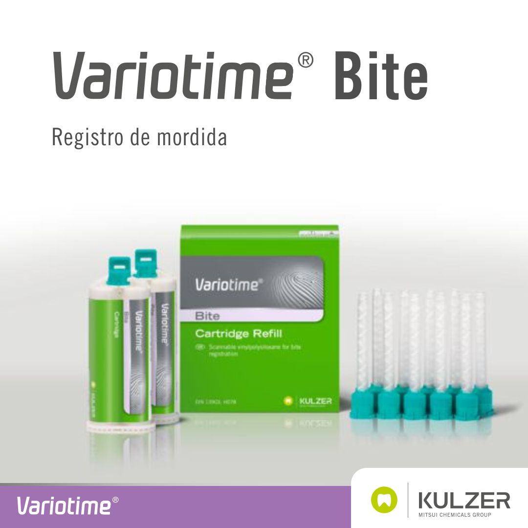kulzermexico's tweet photo. Brinda mayor velocidad y precisión al registro de las relaciones intermaxilares de tus pacientes utilizando #Variotime Bite 💜 silicón por adición, que te permite tomar registros de mordida extraduros y precisos
#SomosKulzer #Kulzer 🦷💚 #Odontología #TécnicoDental #KulzerDental https://t.co/lXdsOIQFw0
