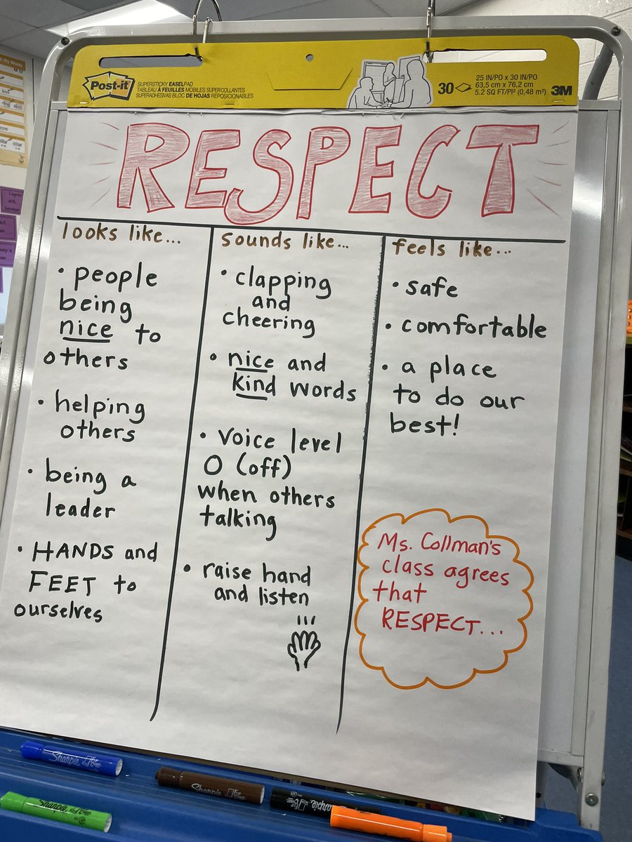 ascollman's tweet photo. Back to the basics of *RESPECT* to help us be the best learners and leaders we can be! @rhandrewselem https://t.co/U6ln4m9W6c