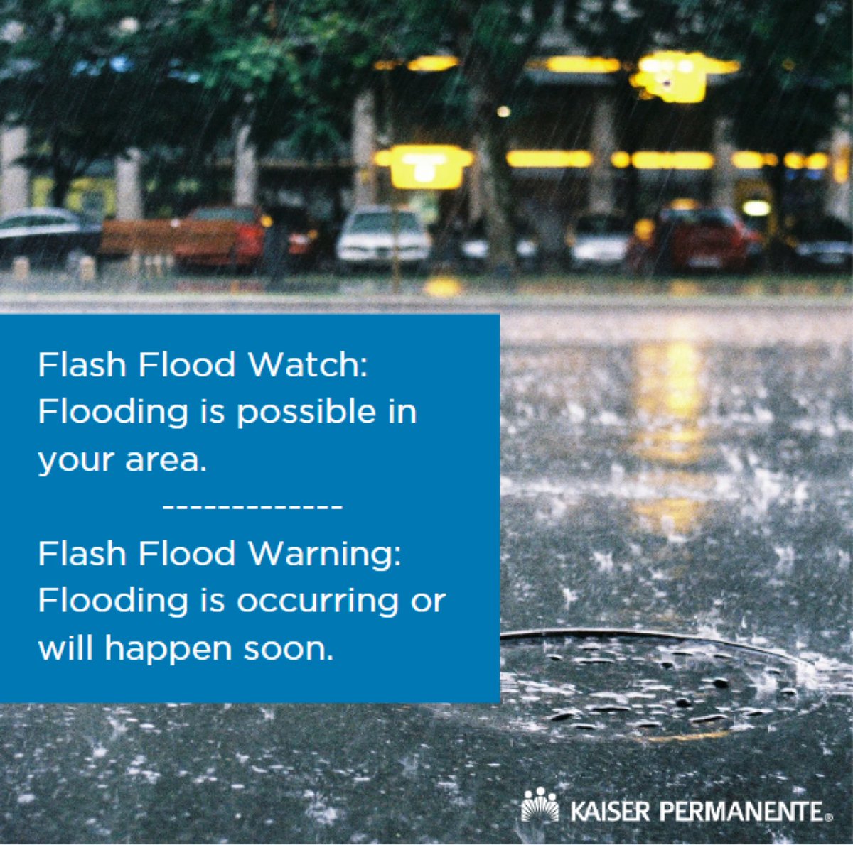 #floods: Flash floods occur suddenly, due to rapidly rising water along a stream or low-lying area. Stay informed, heed the warnings, and have a plan to keep your loved ones safe! ready.gov/flood