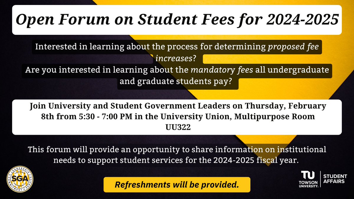 Towson GSA tweet media