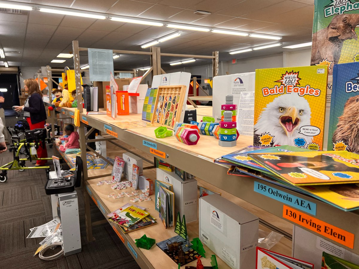 KeystoneAEA's tweet image. #EveryDayatAEA  Today Superintendents took a short break to tour Keystone AEA's Media Library and to see the wide variety of materials teachers are reserving for use with students in their classrooms. #ialegis