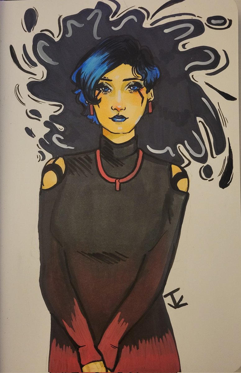 Dartfrog14's tweet photo. Got really back into traditional art ✨️ 
#Catalyst #ApexLegends #APEX #apexcatalyst #traditionalart #apexfanart #fanart #artmoots https://t.co/xzTIitP5c5