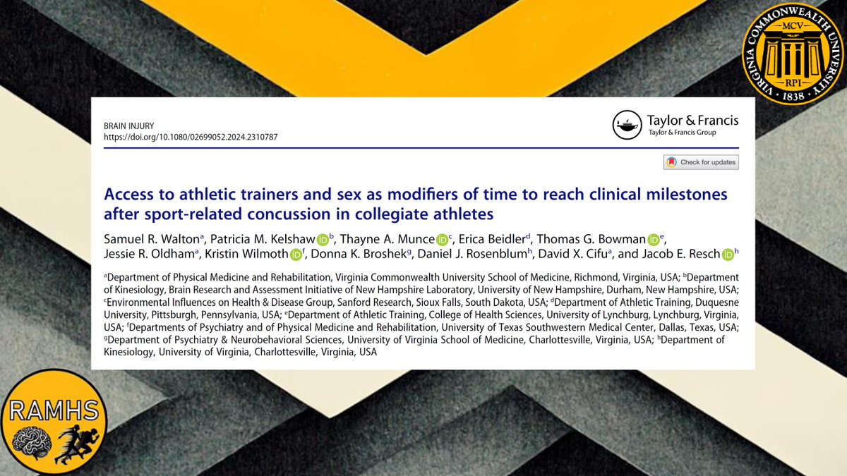 VCU_RAMHS's tweet photo. ‼️Another New Publication Alert‼️

Led by RAMHS Co-Director @SammoWalton 

https://t.co/doPlNkAMuK

@jroldham @trish_kelshaw @ThayneMuncePhD @ebeidler12  @TGBowmanATC @Dr_Wilmoth @dkb0101 @dan_rosenblum @jeresch
@VCUresearch https://t.co/4O1EnXvyld