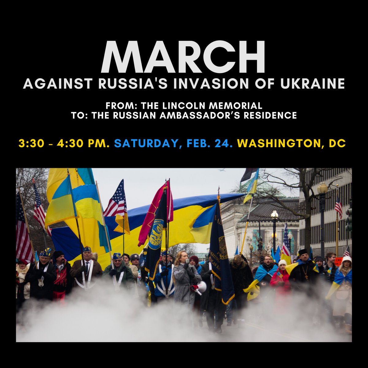 USUA_Activists's tweet photo. Please join us for March against russia’s invasion of Ukraine on Feb. 24, marking the 2nd anniversary of russia's full-scale genocidal war.
FB Event: https://t.co/BXwLmvzxKN
Eventbrite: https://t.co/u4XrINs9cz
#DCMarch #WashingtonDC #StandWithUkraine #StandWithUkraineEveryDay https://t.co/80HJBpqw7K