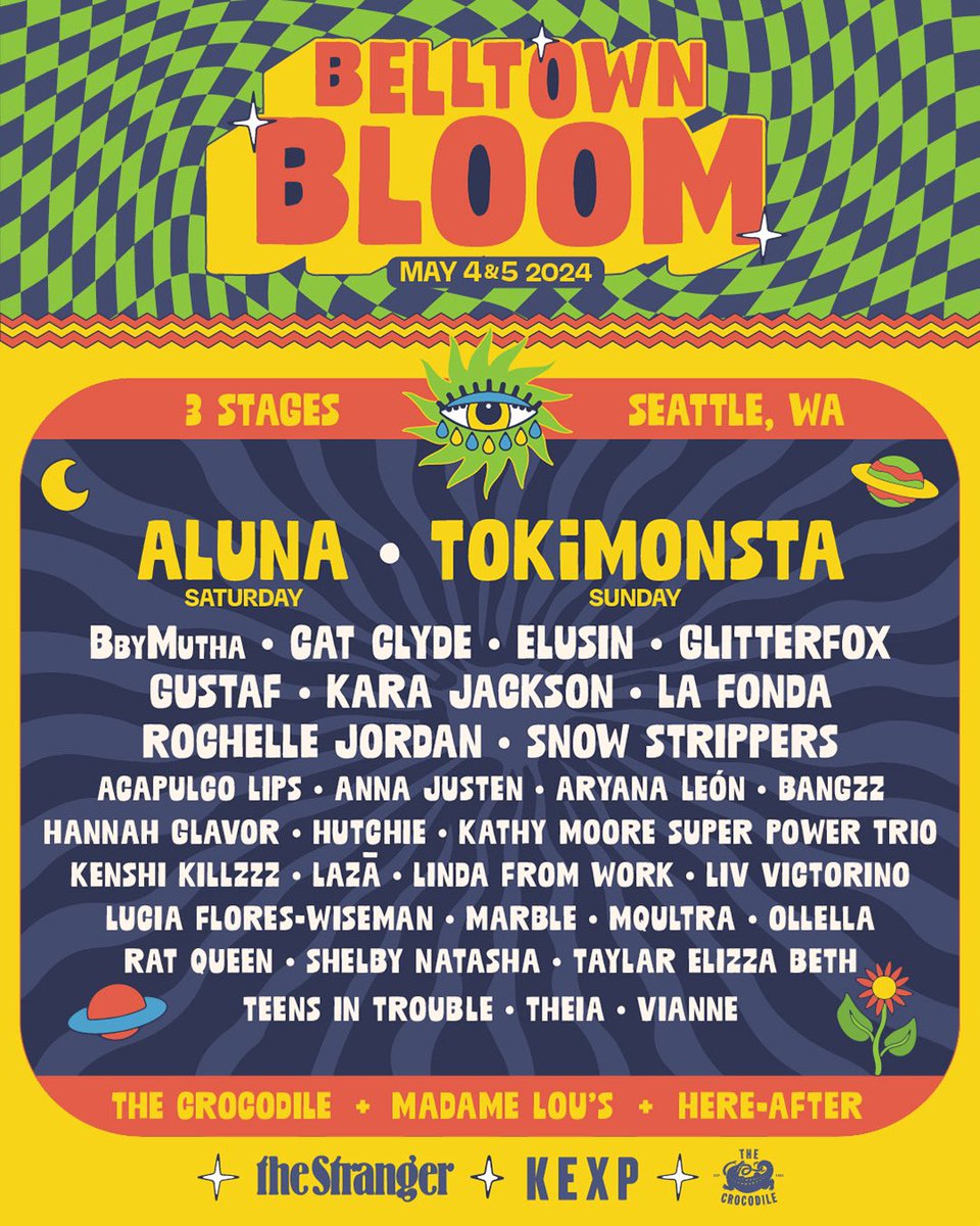 TOKiMONSTA's tweet photo. Seattle <33 Two-day passes for @Belltownbloom at The Crocodile are now on sale 🌸🥀

Mark your calendars for me on Sunday, May 5 — festy season is almost upon us 🥹

Single day tickets to follow. Get your pass: https://t.co/cUimvLbX2r 🪐 https://t.co/gtoSjlr0jd
