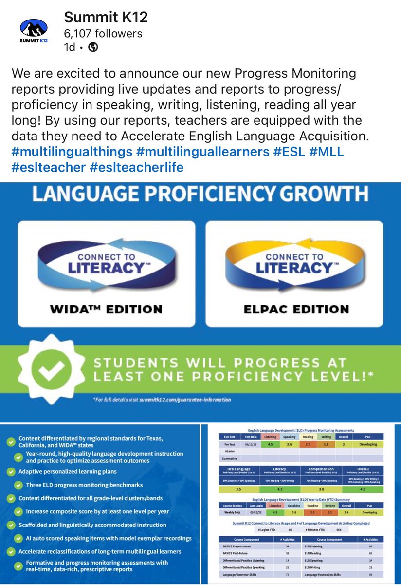 I’ve stepped out of the classroom for the first time after 10 years and it has been a whirlwind! I’ve been writing and creating content for this amazing project to support multilingual learners and it’s pretty amazing #summitk12 #curriculum #contentcreation #esl #teacher