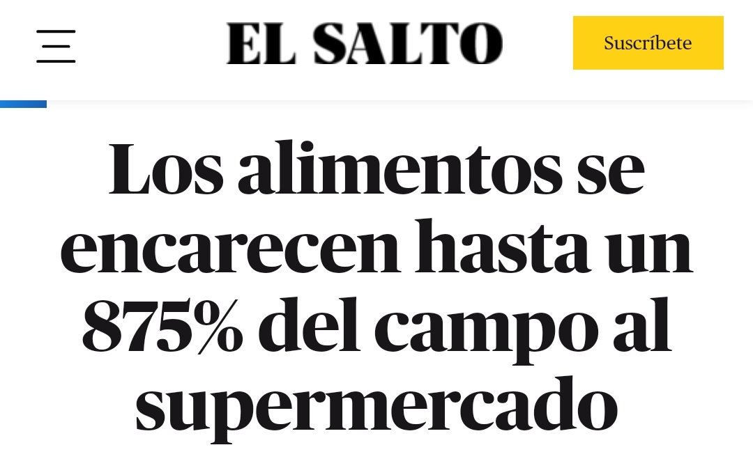 ¿Cuál es el argumento absurdo que se han inventado los fachas para culpar a la Agenda 2030 de que capitalistas despiadados como Mercadona o Carrefour se forren inflando precios mientras obligan al campo a vender por miserias?
elsaltodiario.com/consumo/alimen…