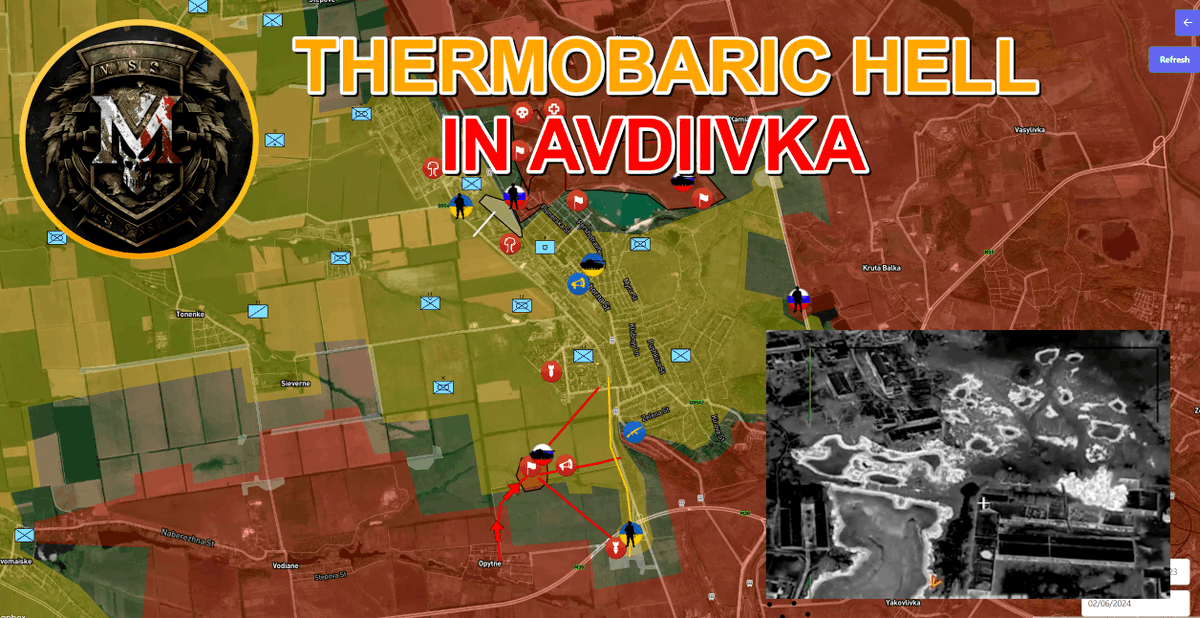 #UkraineRussiaWar️ 
25 percent of #Avdiivka is already under the control of the Russian Army. It would seem that this is not much, but the Russians have already managed to take control of all the heights and establish fire control over the main supply routes of the Ukrainian