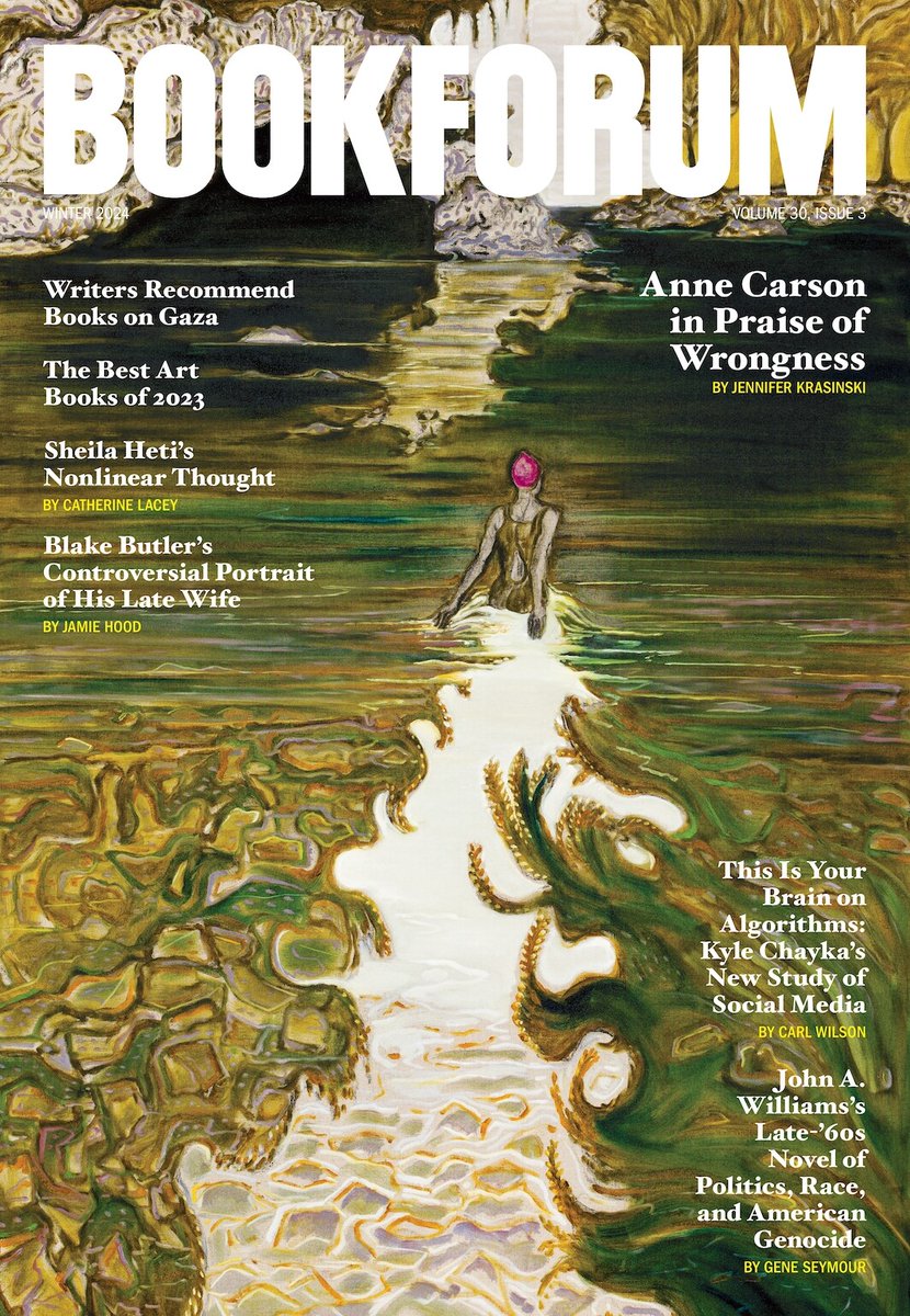 Wonderful new issue of @bookforum is out today, including pieces on Heti, Varda, Sinykin, Connolly, & an intuitive & inquisitory unpacking of 'Molly' by Jamie Hood bookforum.com/print/3003/bla…