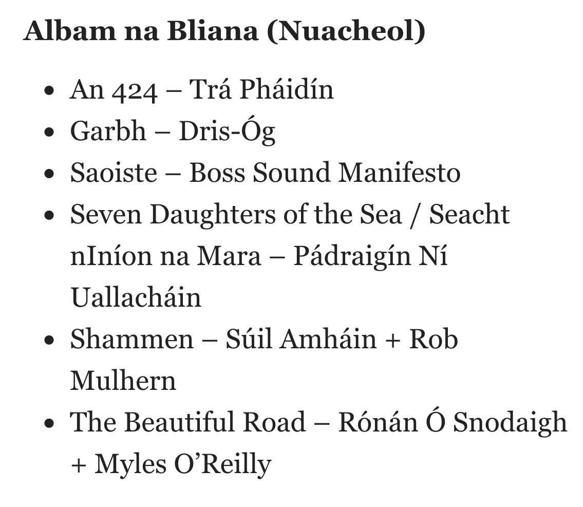 dris_og's tweet photo. Is údar mhór bróid é dúinn a fhógairt gur ainmníodh Garbh d’Albam na Bliana (Nuacheol) ag Gradaim Nós na bliana seo, agus gur ainmníodh Dris-Óg do Bhanna/Ceoltóir na Bliana chomh maith.

Beidh Seán ag labhairt ar Iris Aniar ar @rternag ar maidin (07/02/24) faoi. GRMMA @nosmag! https://t.co/eTt3wwZit3