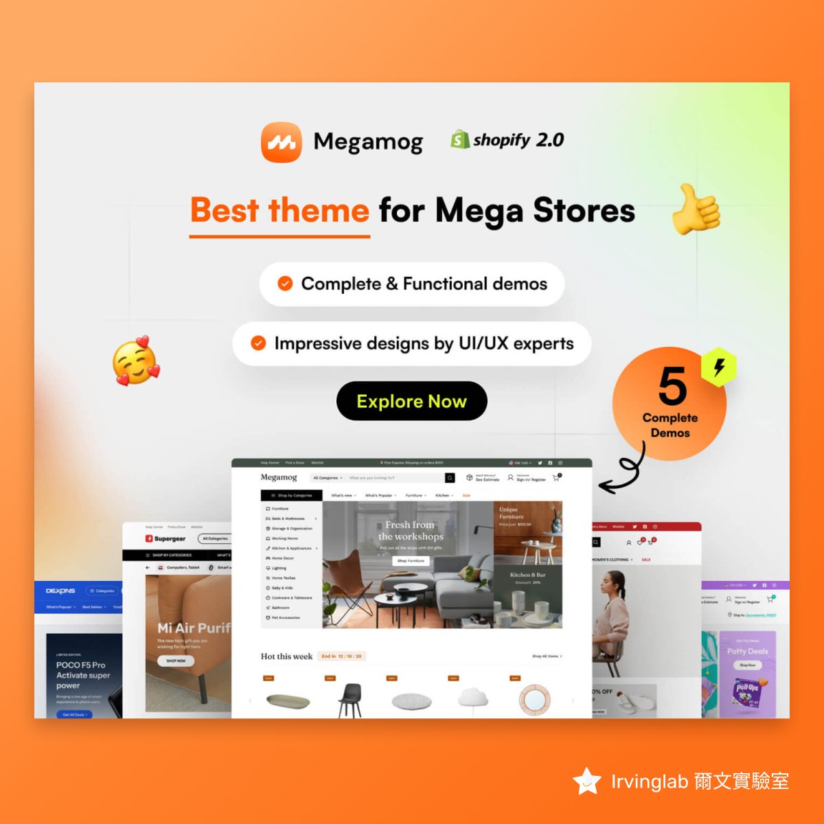 irvinglab520's tweet photo. 🚀 Minimog Shopify Theme - My Top Recommendation

For those seeking a Shopify theme with excellent UX design and visual quality, and if you're looking for designers and engineers familiar with this theme, I highly recommend Minimog. I've practically used it across several Shopify brand websites, and my satisfaction rating is 4.5 stars ⭐️⭐️⭐️⭐️

🎄 Explore the theme here: https://t.co/N8C4eZYxdn

Minimog features a minimalist visual design yet offers rich functionality. The developers continuously innovate, with each version iteration bringing notable improvements. It's suitable for both beginners and advanced designers and developers, thanks to its logical programming structure and ease of organizing CSS and other codes. Check out brand website examples I've worked on, such as JE22, GWS, Urban Drivestyle, CUiRASÉX, Cloudvocal, Le Moi-Peau, and more.

🎄 To learn more about the features and details of the Minimog Shopify theme, fill out this form: https://t.co/3xfHsFkYo5

🪴 Keywords: #Shopify #ShopifyTheme #Minimog

-

🚀 Minimog Shopify Theme - 目前我最推薦的版型

如果你希望使用 UX 使用體驗設計良好且視覺優質的 Shopify 版型，更甚者有熟悉此版型的網頁設計師與工程師可以詢問，那 Irving 爾文推薦 Minimog 版型，我已經實務上使用在數個不同的 Shopify 品牌電商網站中，目前我的滿意度為 4.5 顆星 ⭐️⭐️⭐️⭐️

🎄 前往瀏覽版型頁面：https://t.co/N8C4eZYxdn

Minimog 版型視覺設計簡約、功能卻很豐富，開發商不斷推陳出新，每個版本的迭代都有不錯的優化進步，很適合初入門的商家或進階使用的設計師和開發者使用，其程式架構的邏輯值得參考、網頁設計師容易整理 CSS 等程式碼。可以前往瀏覽 Irving 爾文執行的品牌網站案例：JE22、GWS、Urban Drivestyle、CUiRASÉX、Cloudvocal 雲聲、Le Moi-Peau 等

🎄 想了解更多 Minimog Shopify 版型特色與細節，可以前往填寫表單：https://t.co/3xfHsFkYo5

🪴 關鍵字：#Shopify #ShopifyTheme #Minimog
