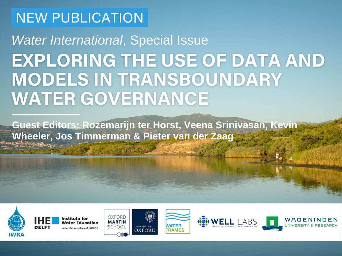 iwra_water's tweet photo. 💧OUT NOW: Water International's latest Special issue!

Explore challenges and opportunities for data- and model development and use for transboundary water governance. Delve into case studies from four continents. 

Read it here 🌐https://t.co/51MvvvMHxS https://t.co/1AXtIsoc70