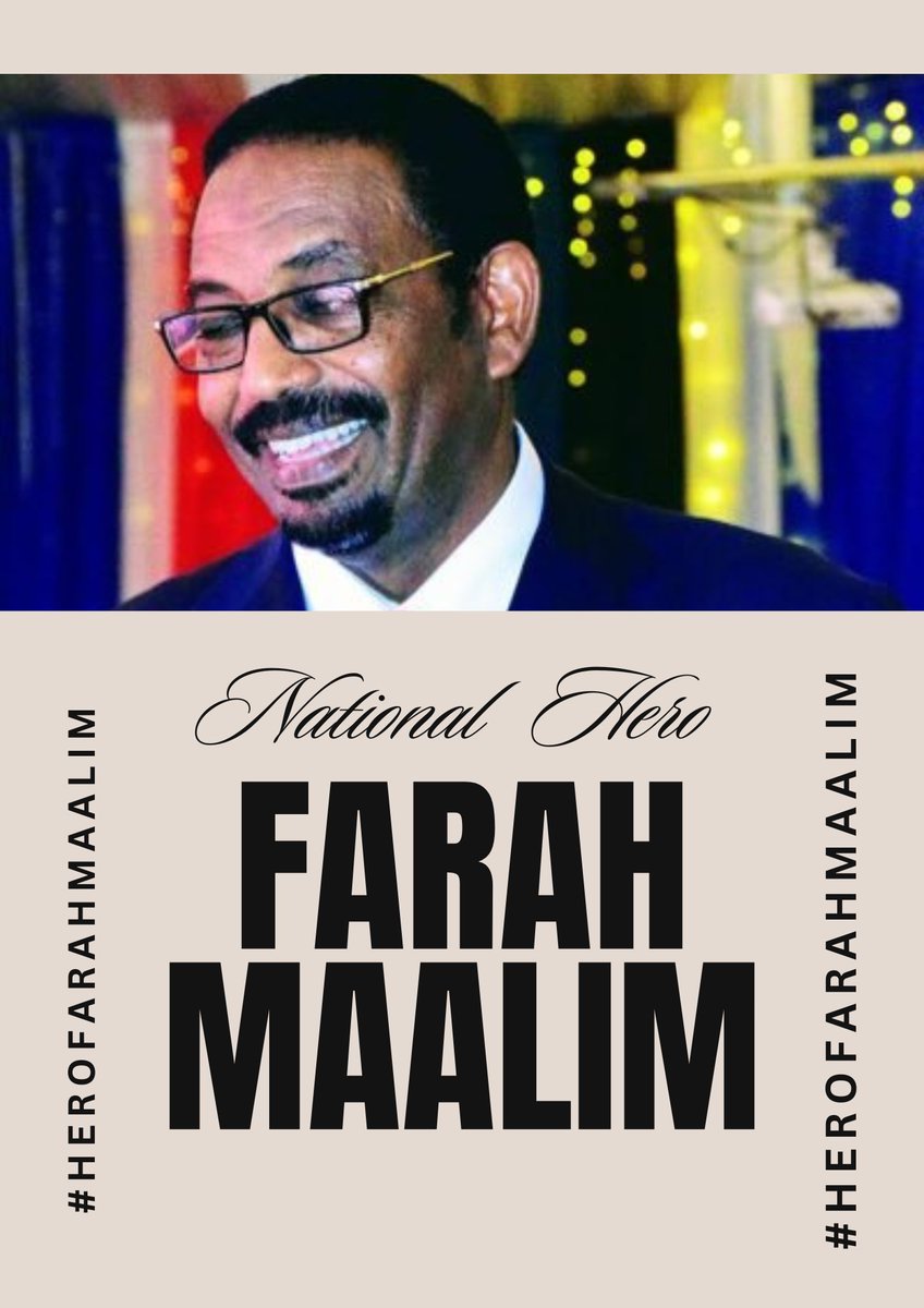 Thank you, #HEROFarahMaalim a true Pan African hero.
